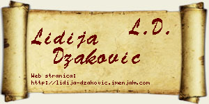 Lidija Džaković vizit kartica
